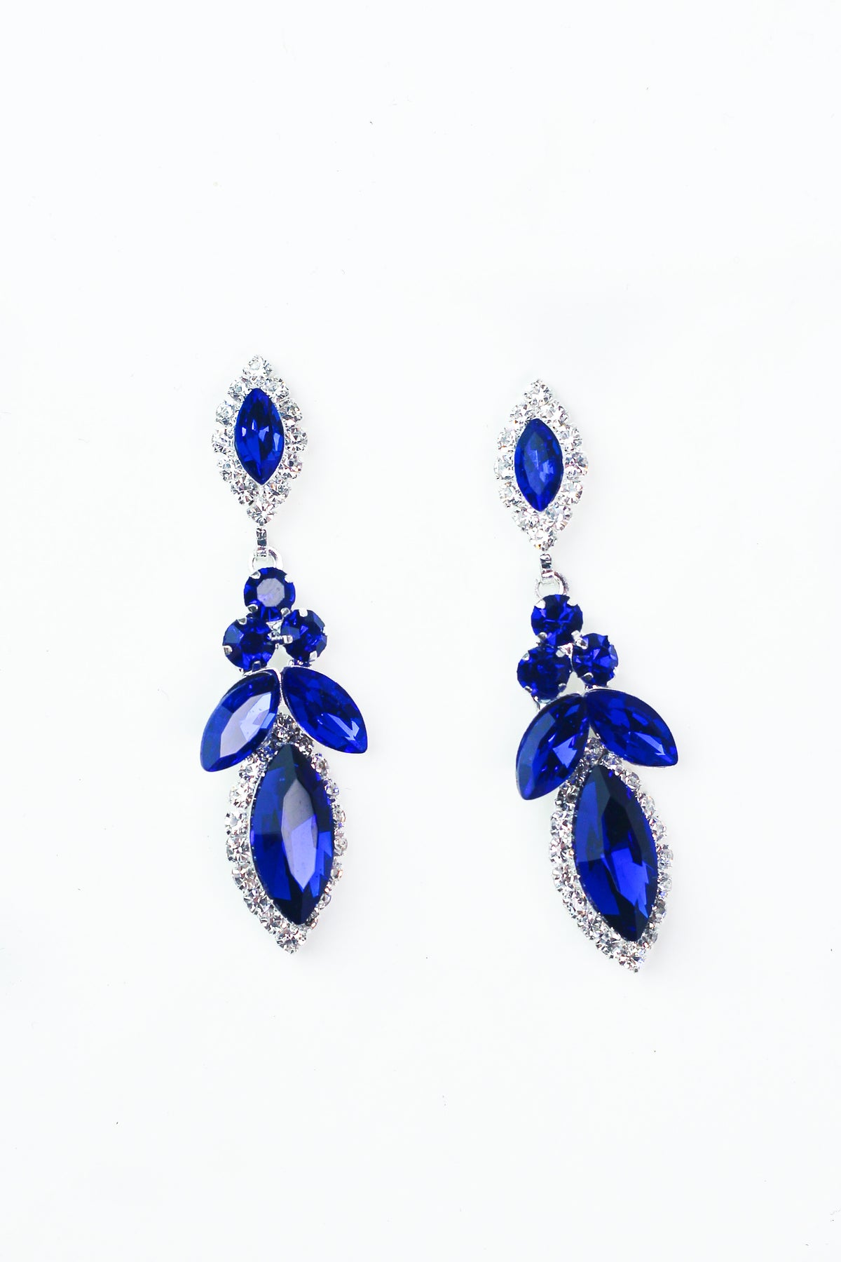 3 Stone 2 Almond &amp; Almond Point Earring