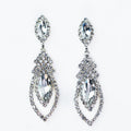 Pave & Marquis Teardrop Cluster Earrings