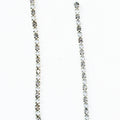Tiny Pearl & Rhinestone Vertical Line Earrings