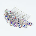 Rhinestone Trimmed Teardrops Curved Hair Comb - Glitz & Ears Boutique