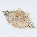 Rhinestone Scrolls & Teardrop Ends Hair Comb - Glitz & Ears Boutique