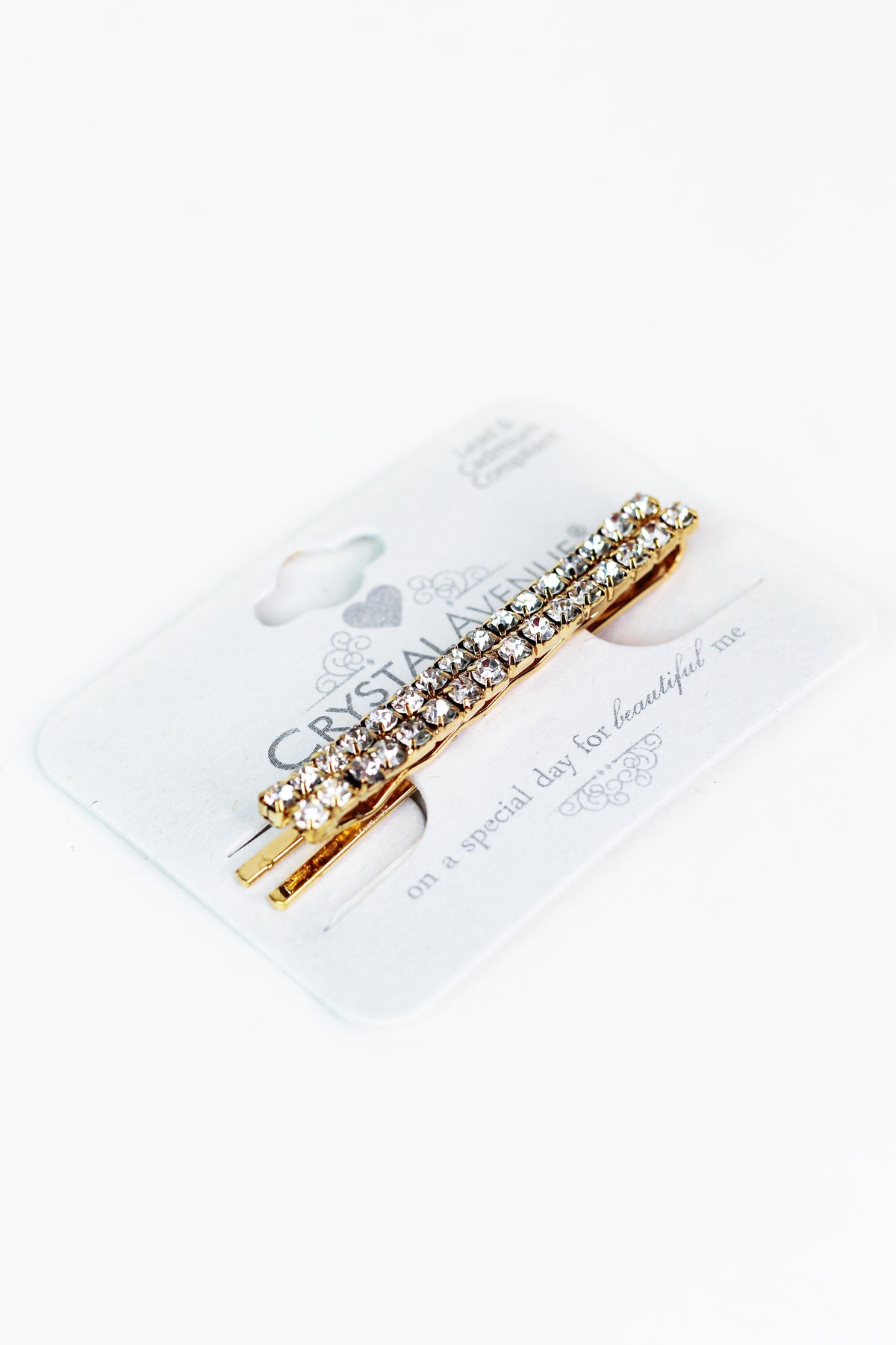 Rhinestone Row Bobby Pin Set