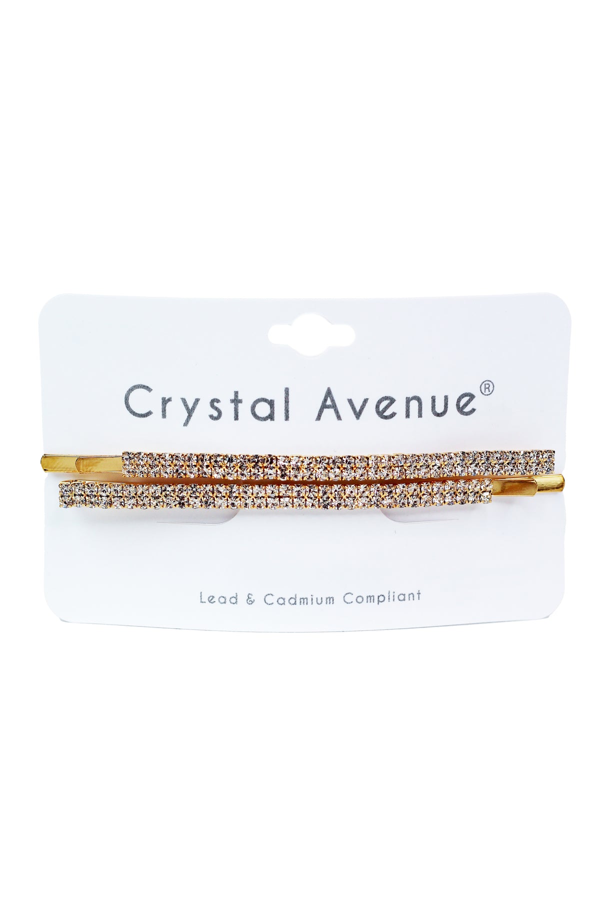 Double Row Rhinestone Bobby Pin Set