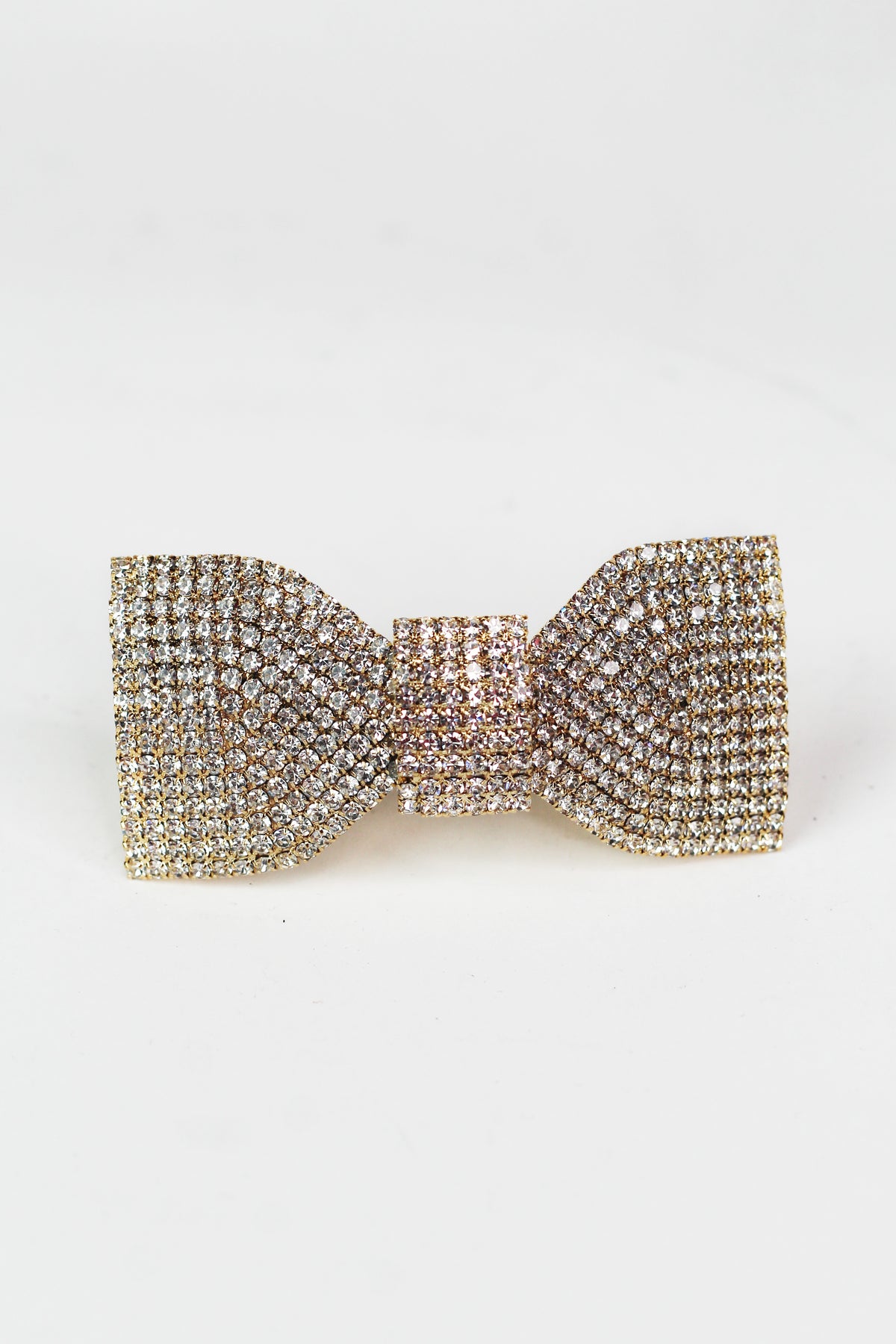 Rhinestone Bow Medium Hair Clip