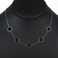5 Clover & Spaced Dainty Chain Necklace