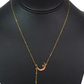 Crescent Moon & Dangling Star Dainty Chain Necklace