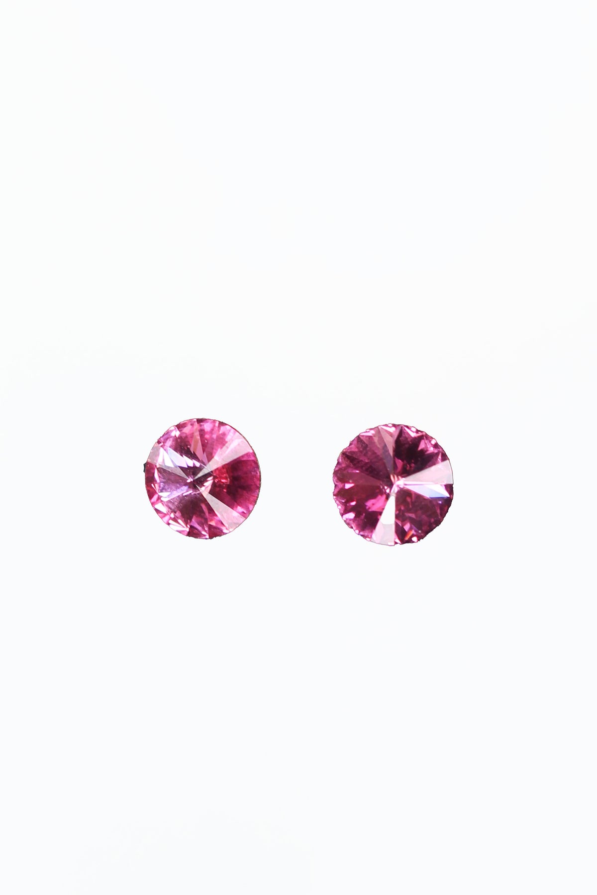 Round Rhinestone Stud Earrings