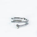 Pave Accented Nail Ring