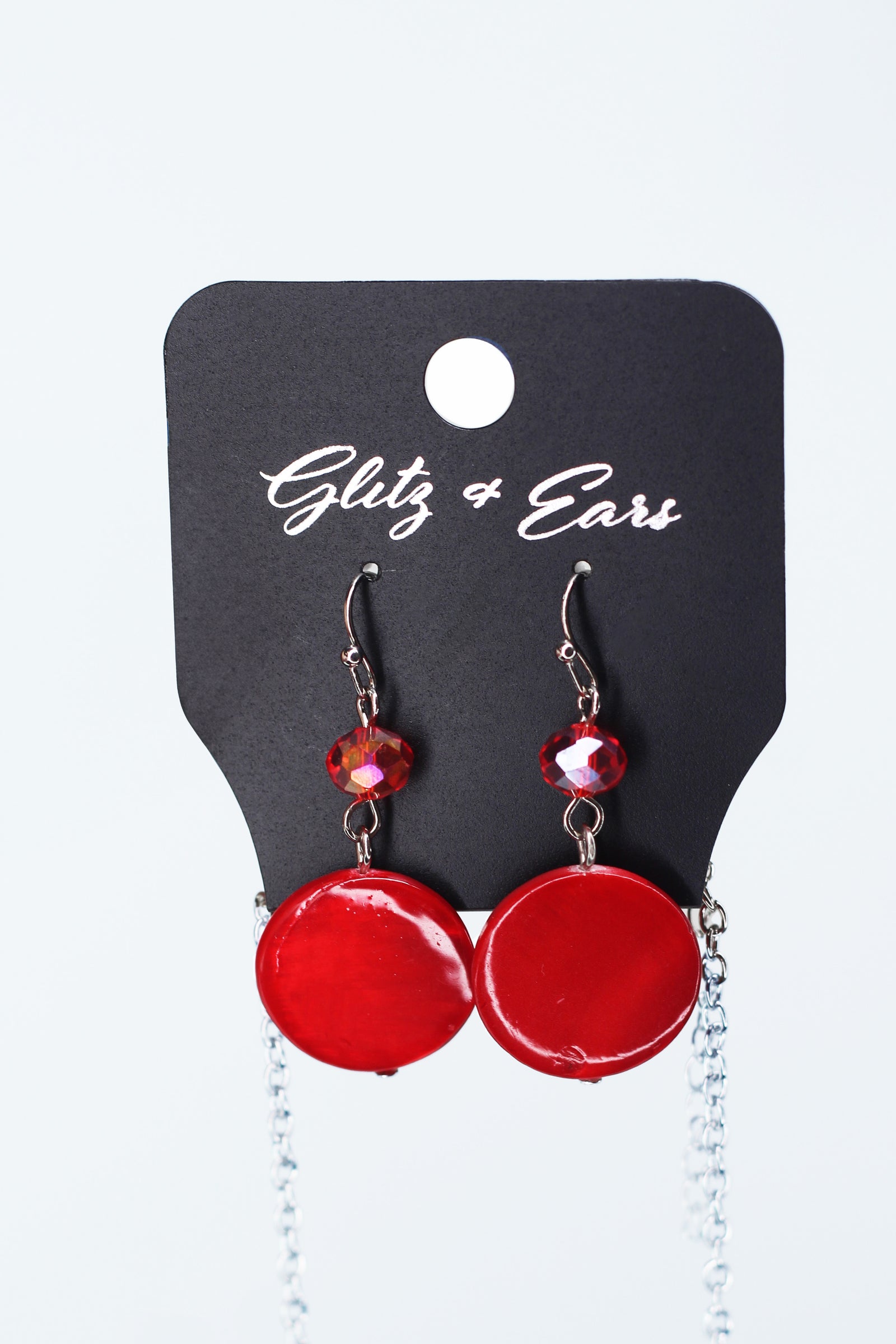 Two Strand Beaded Necklace w/ Round Shell Pendant