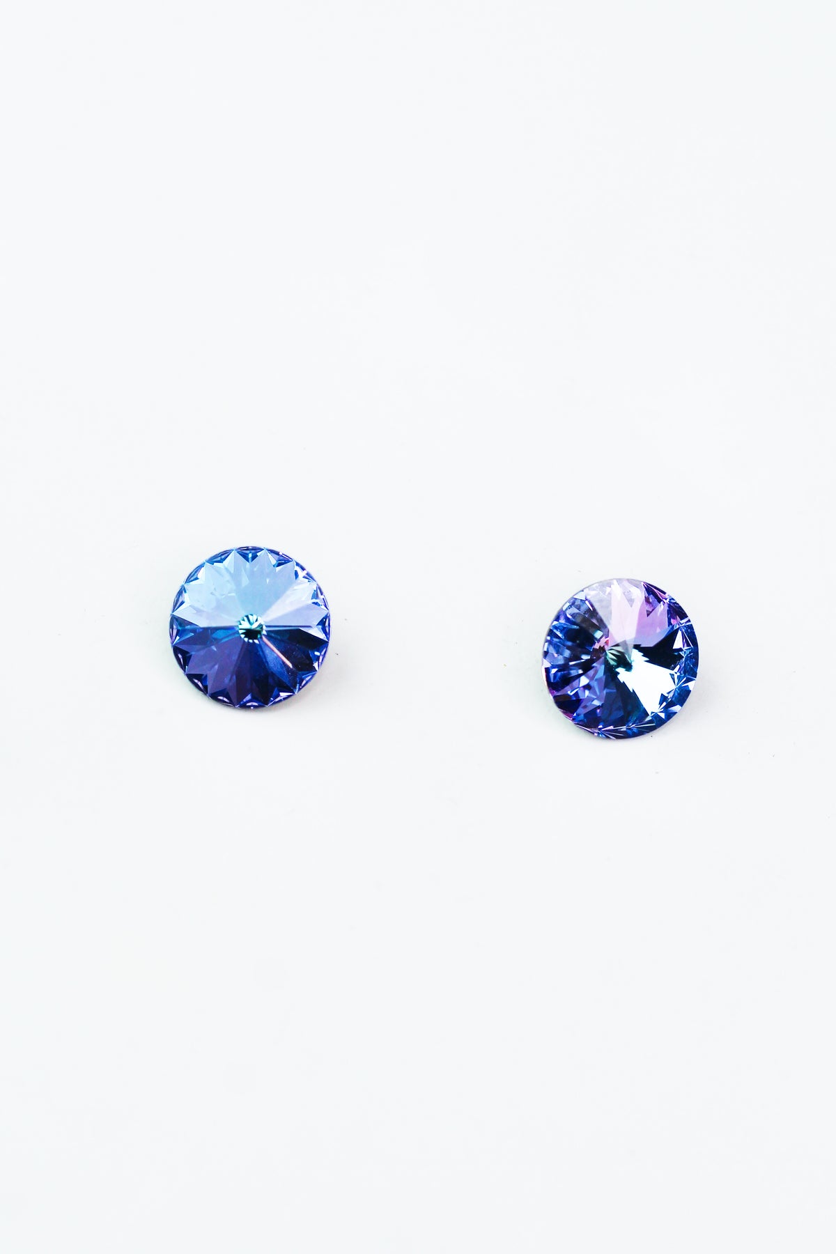 Round Rhinestone Stud Earrings