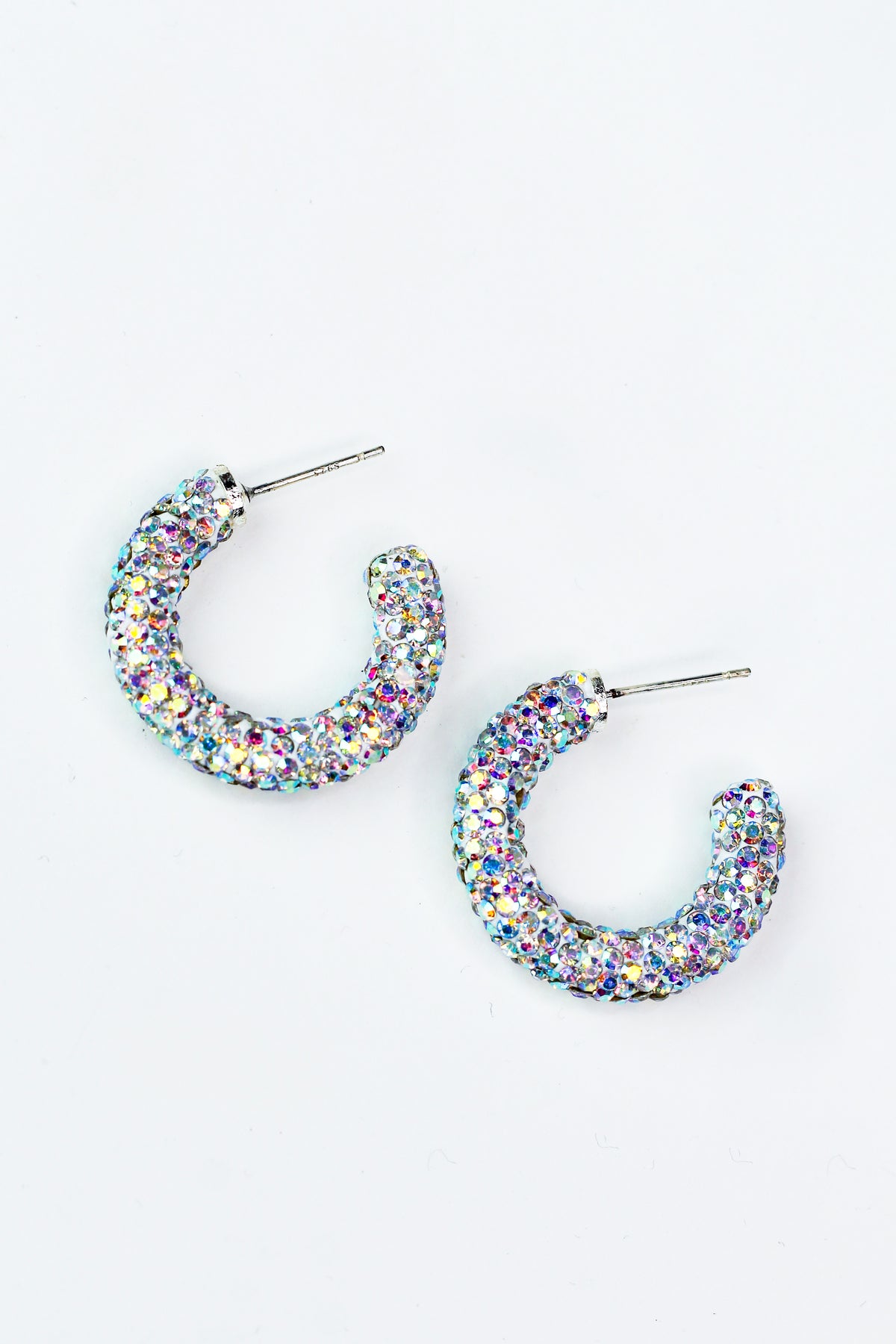 Small/Medium Rhinestone Hoops