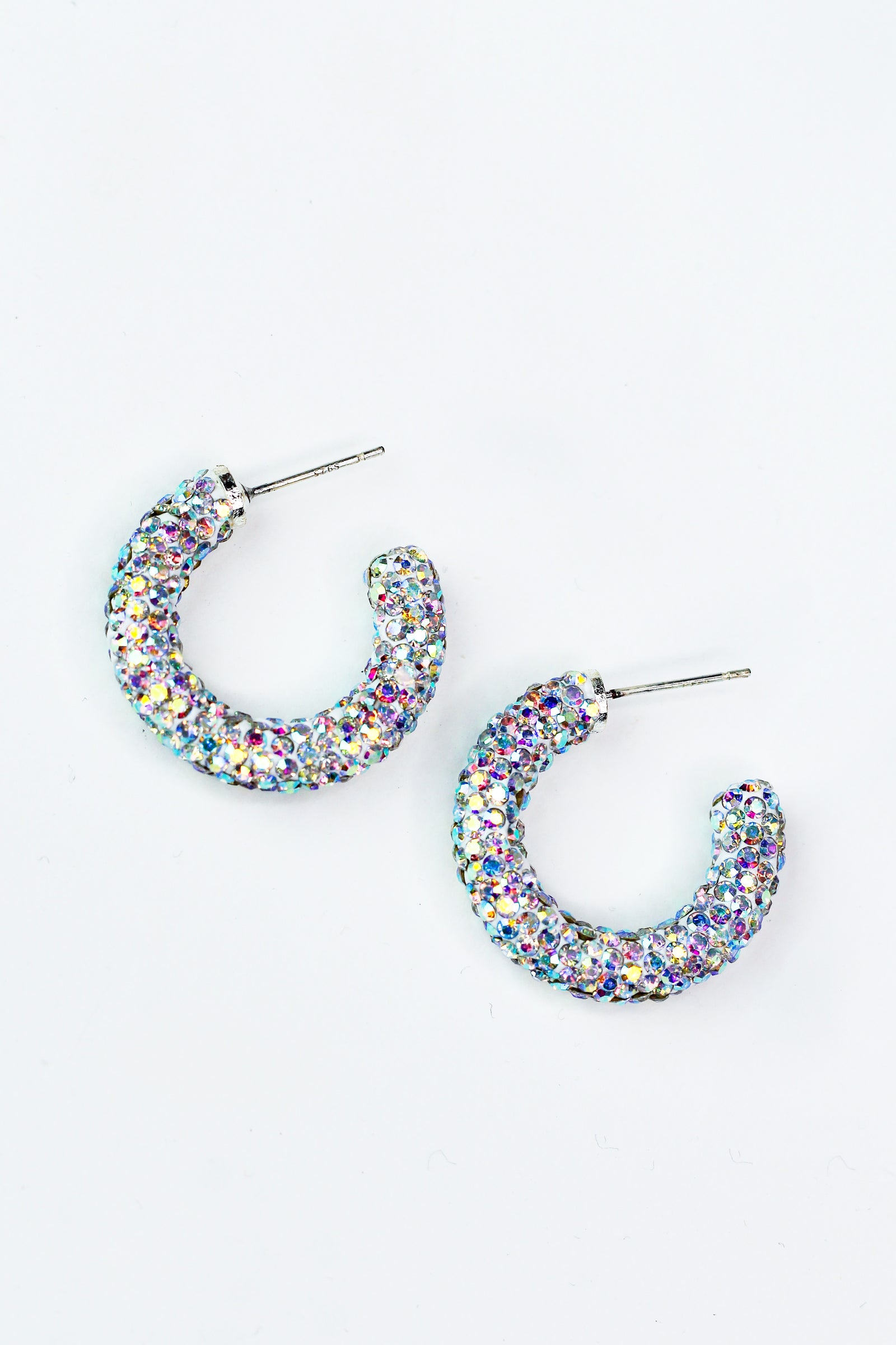 Small/Medium Rhinestone Hoops
