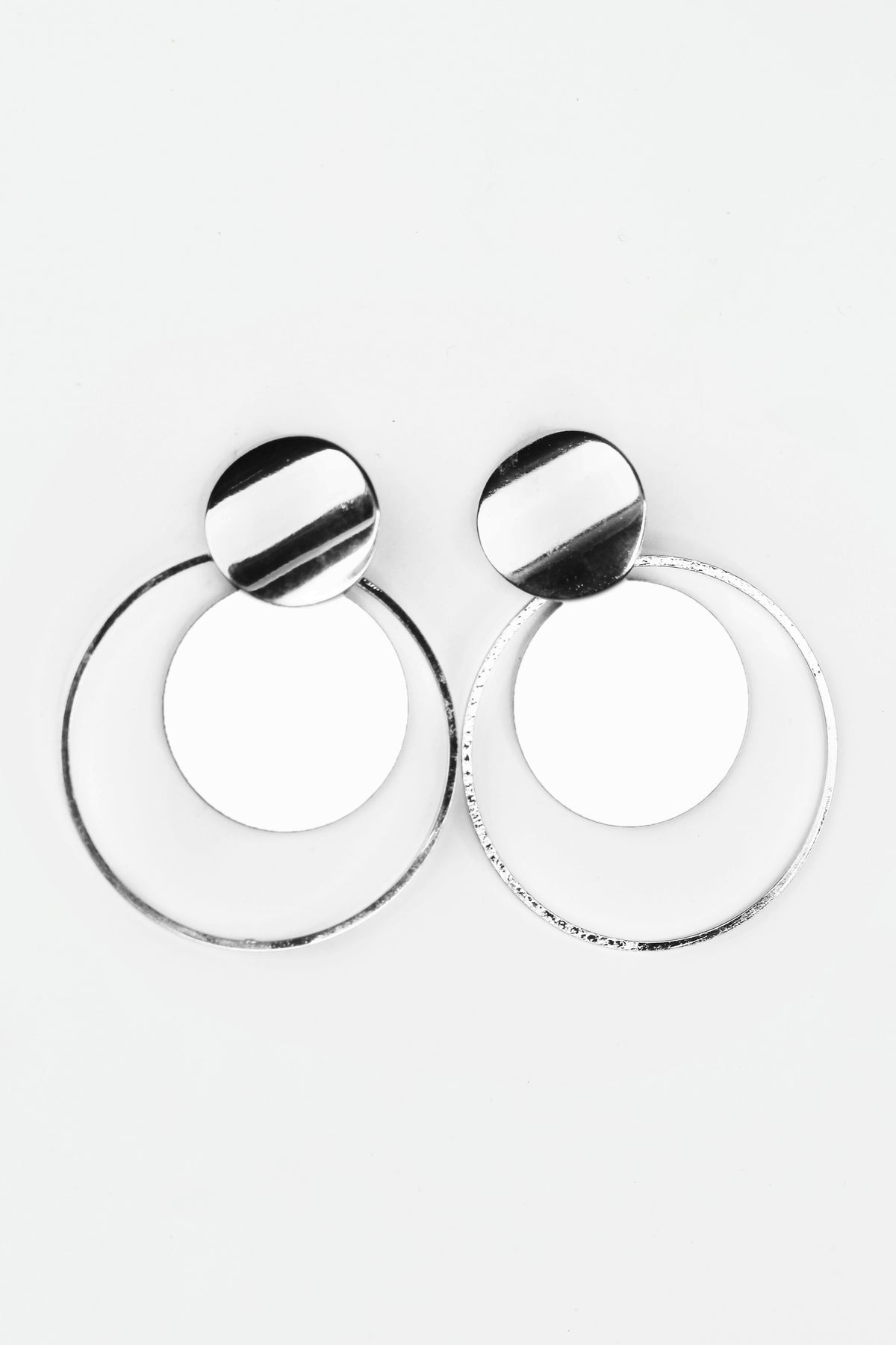Two Circles Dangling Earrings