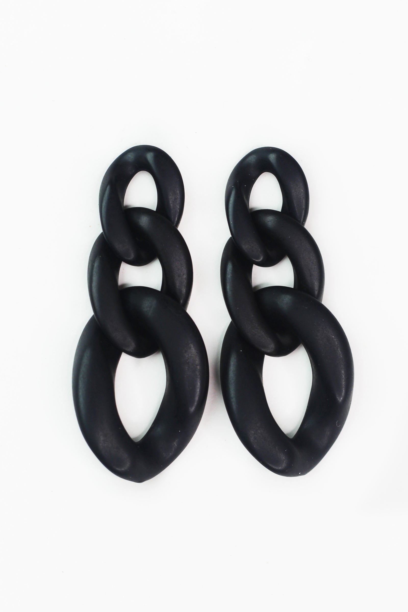 Thick Chain Link Dangling Earrings