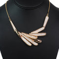 Teardrops Metal & Resin Statement Necklace