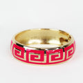 Greek Key Bangle Bracelet