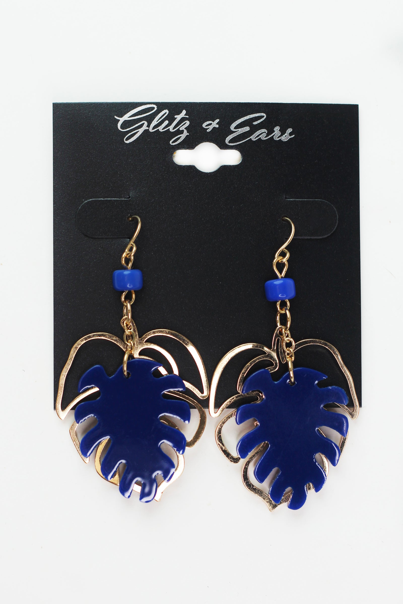 2 Piece Monstera Leaf Earrings