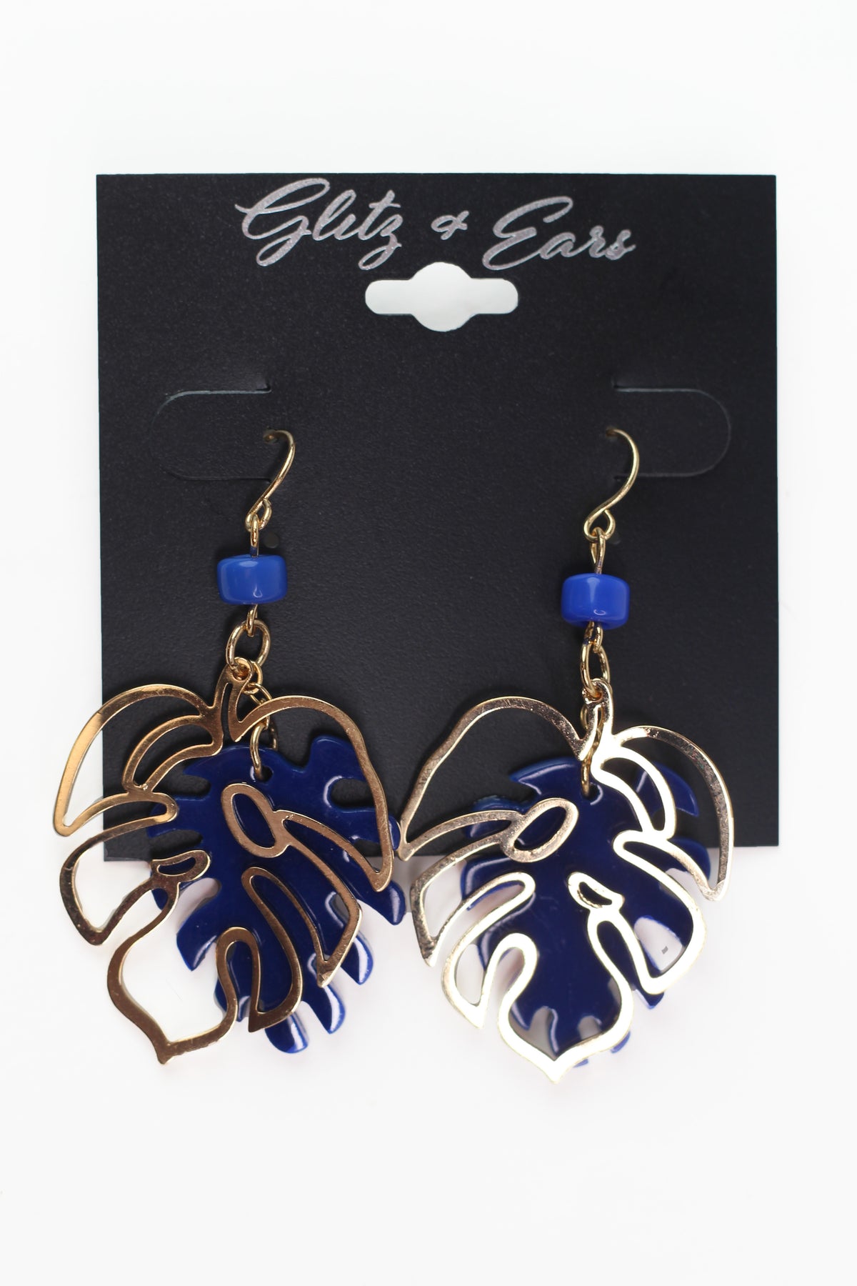 2 Piece Monstera Leaf Earrings