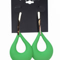 Dangling Open Teardrop Earrings
