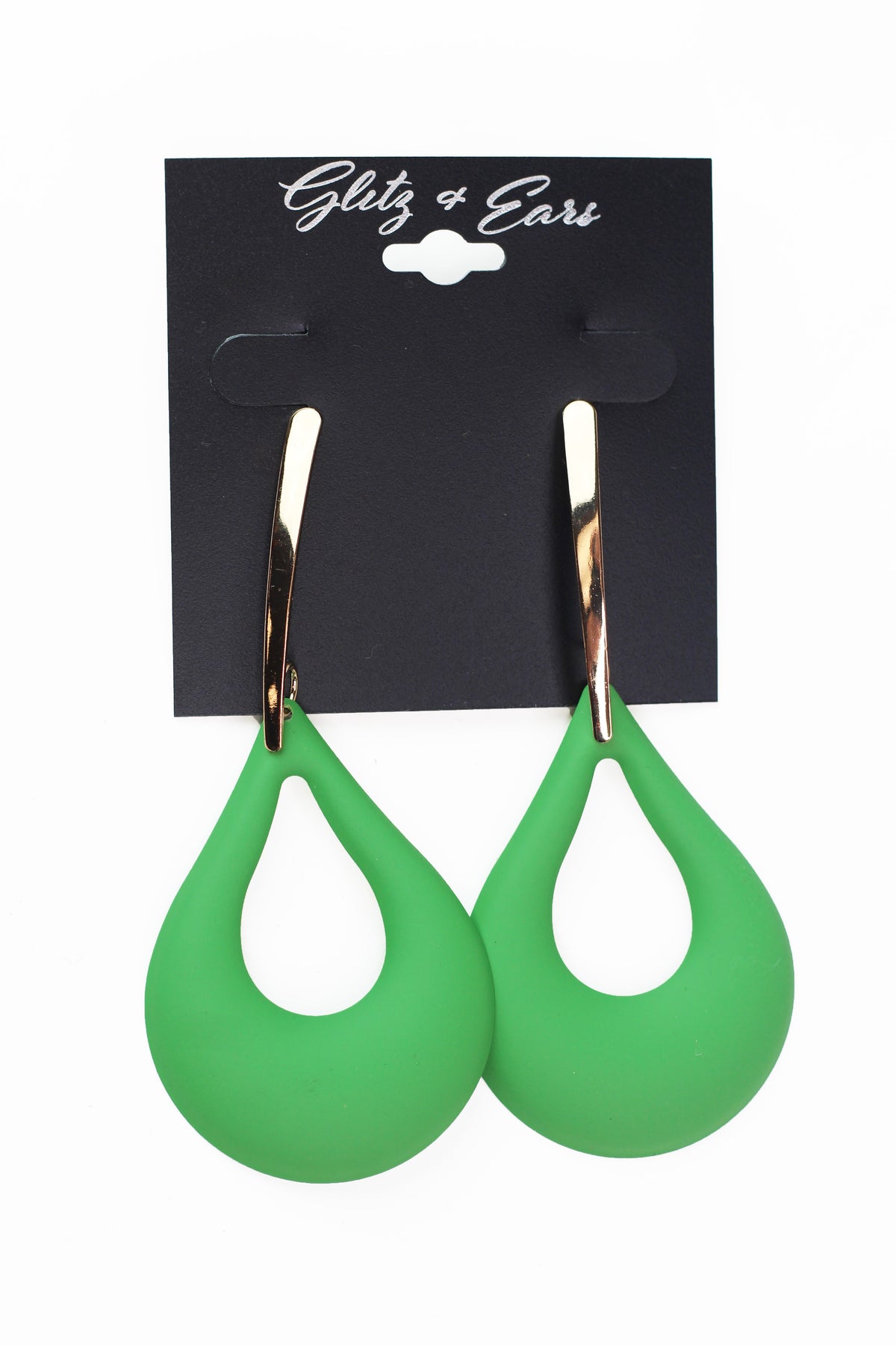Dangling Open Teardrop Earrings