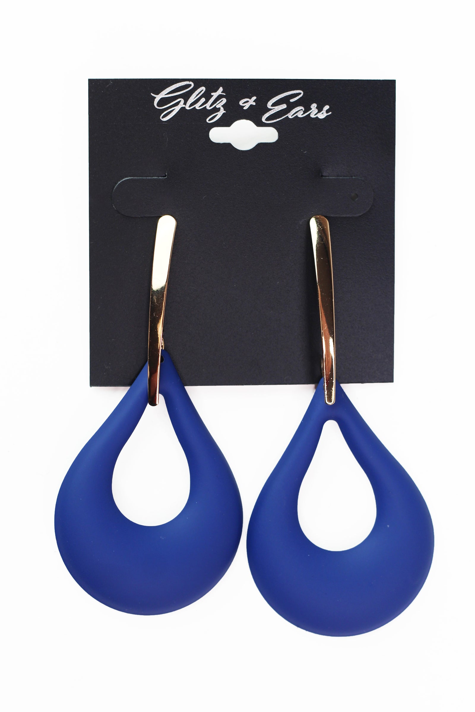 Dangling Open Teardrop Earrings