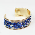 Medium Rhinestone & Multicolor Chips Cuff