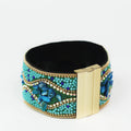 Bohemian Seed Bead Magnetic Cuff