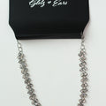 Medium Diagonal Rhinestones Anklet