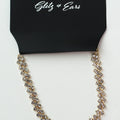 Medium Diagonal Rhinestones Anklet