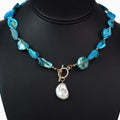 Freshwater Pearls & Beads Toggle Necklace