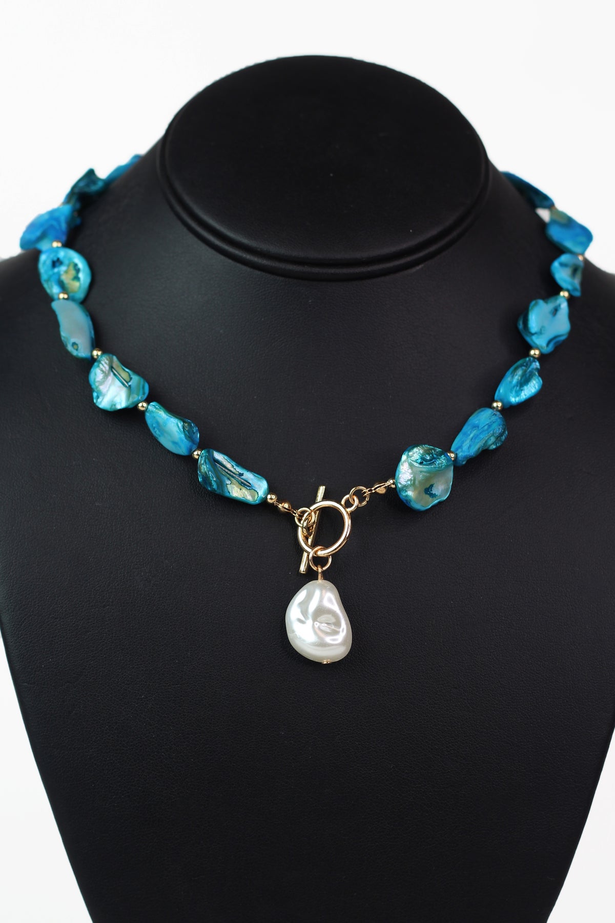 Freshwater Pearls &amp; Beads Toggle Necklace
