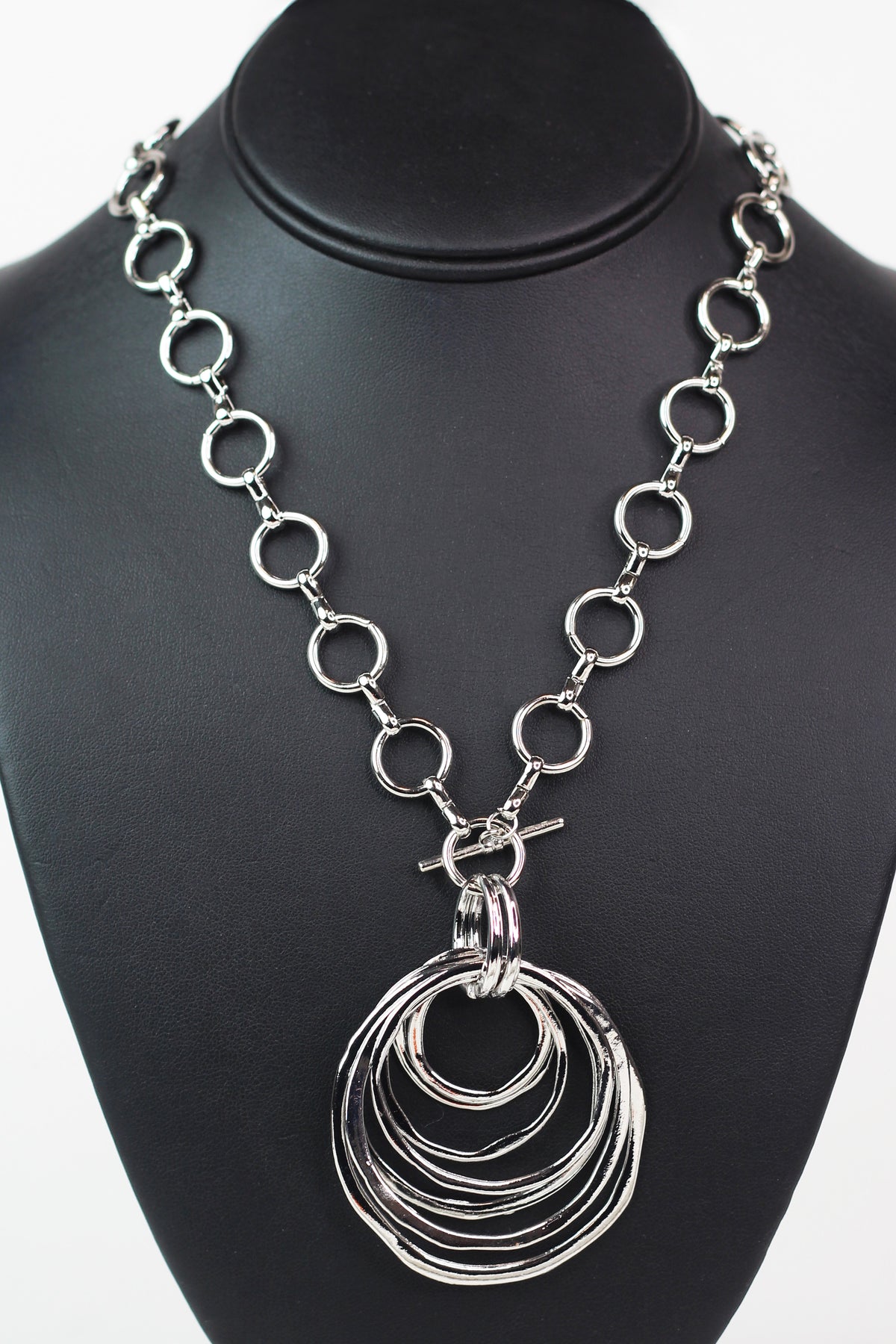 Multi Circles Toggle Necklace