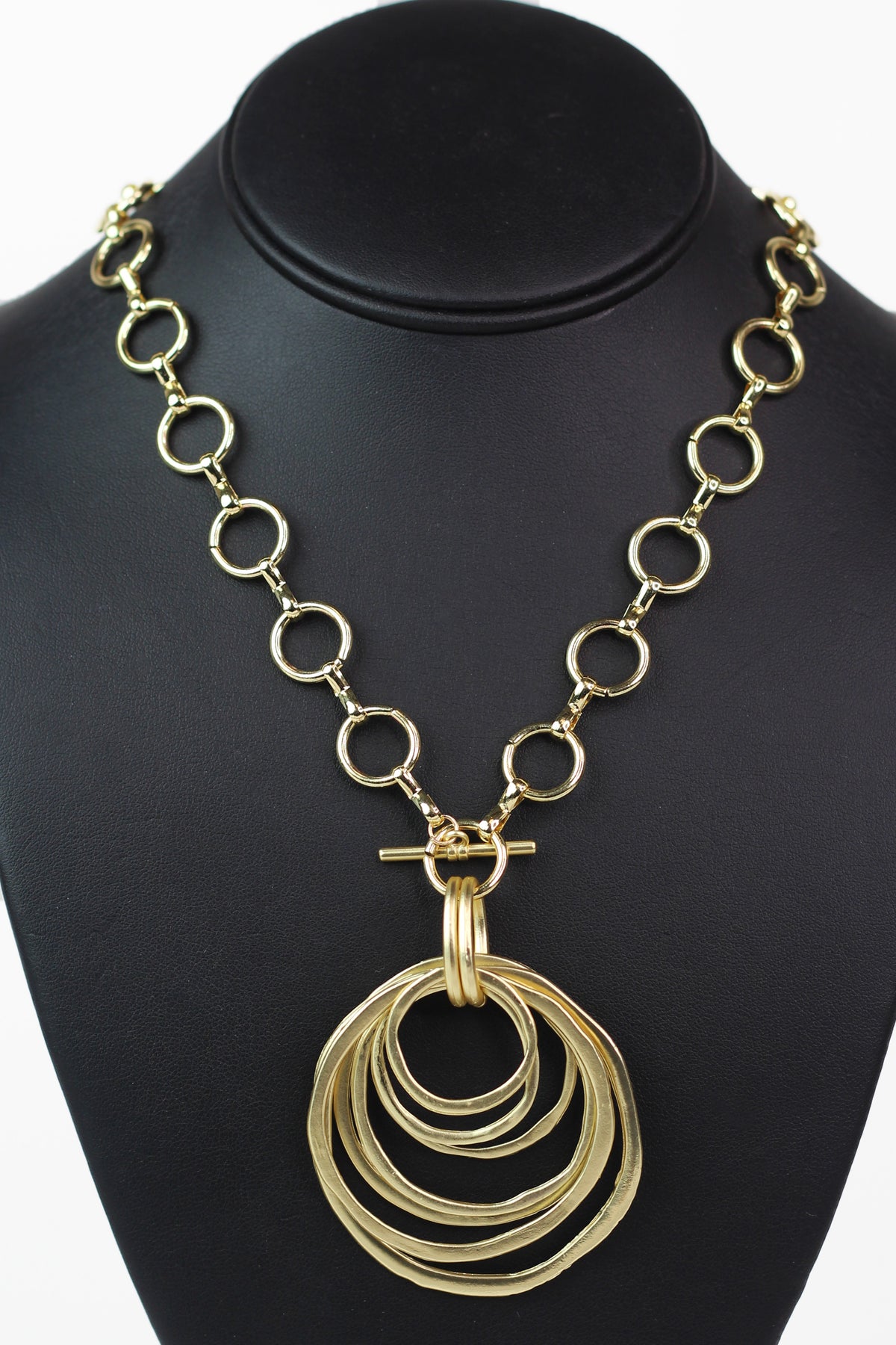 Multi Circles Toggle Necklace