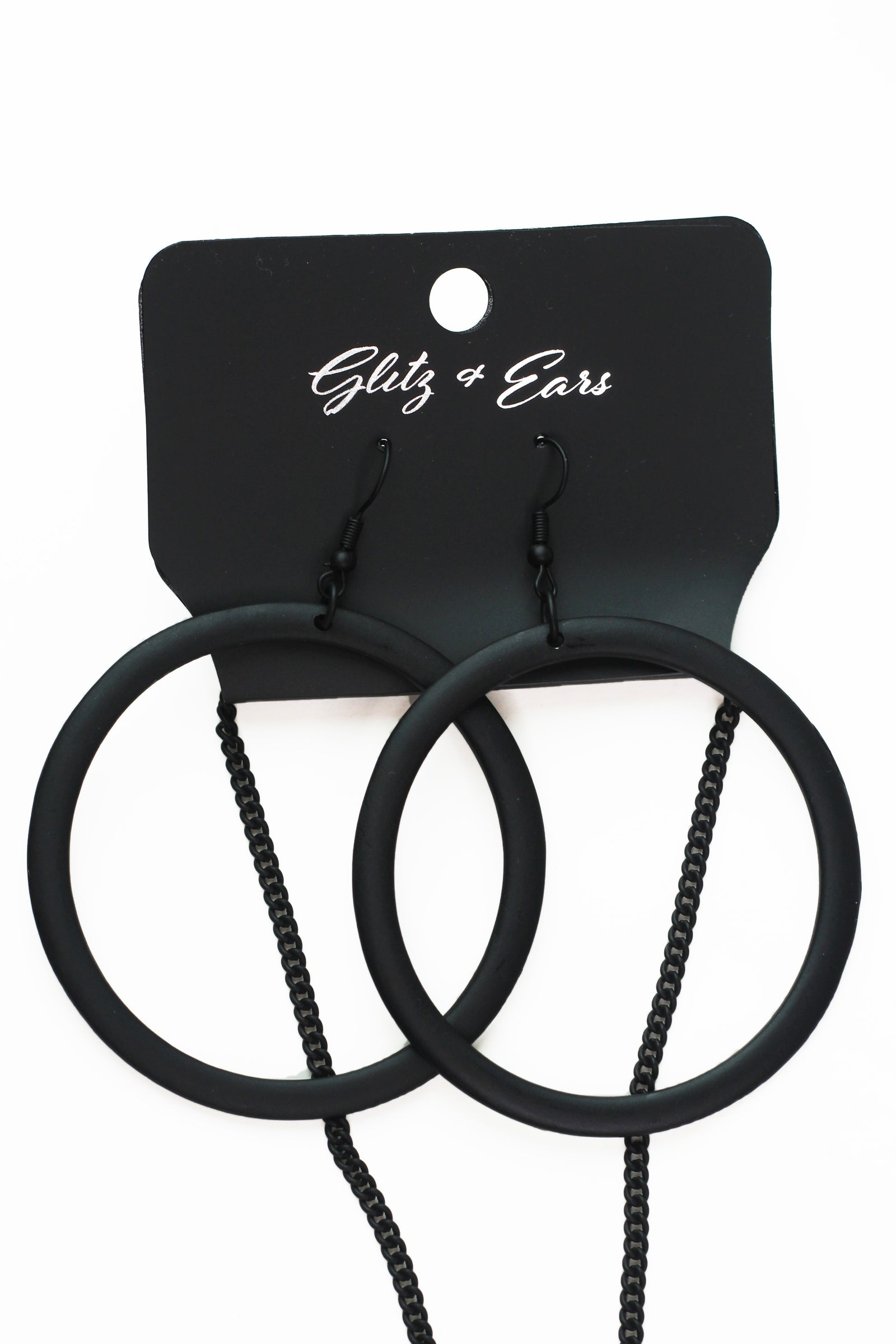 Open Geometric Shapes Matte Statement Necklace
