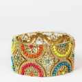 Colorful Half Circles Boho Stretch Bracelet
