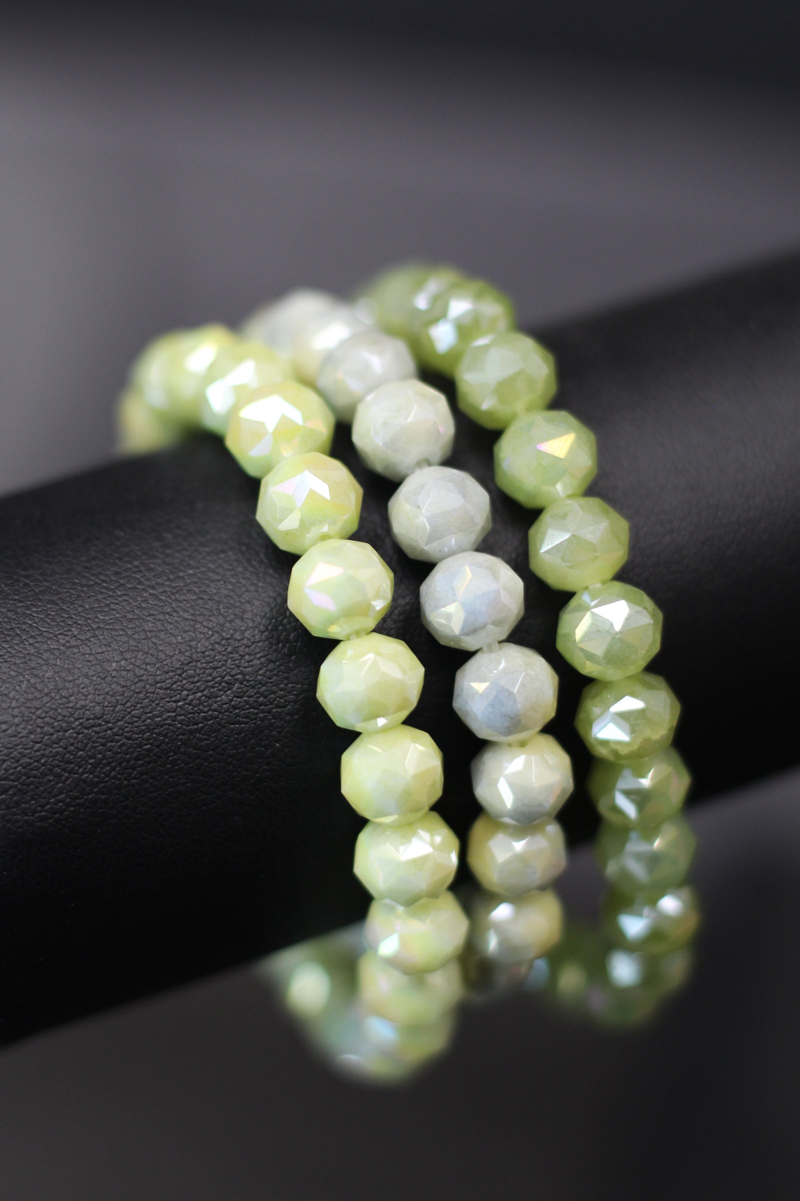 3pc Beaded Stretch Bracelet Set