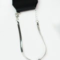 Serpentine Chain Anklet w/ Pave Clover Charm