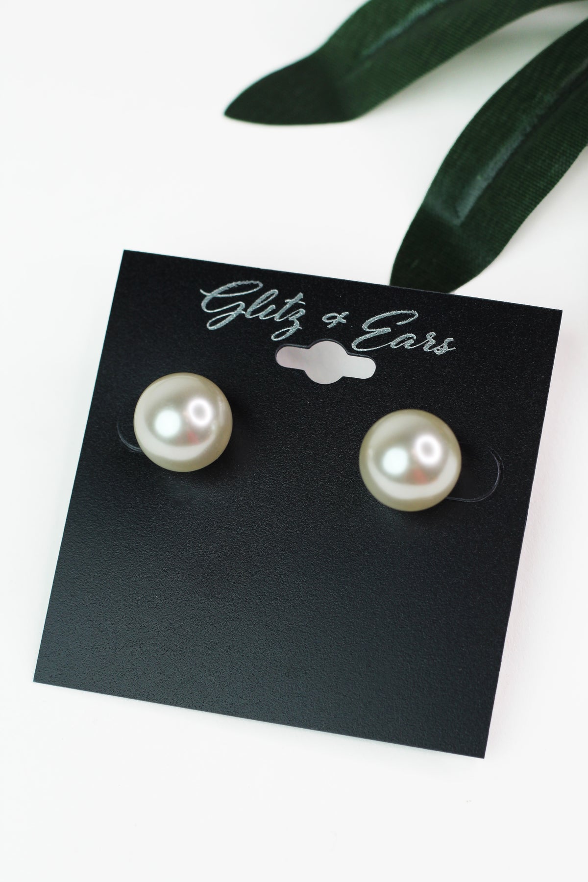 Large Pearl Stud Earrings