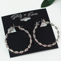 Medium Twisted Metal Hoop Earrings