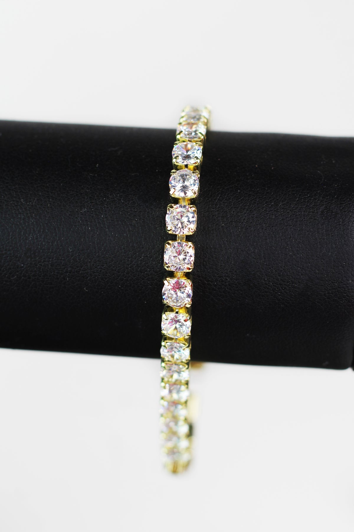 Medium Round Rhinestone Tennis Bracelet