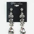 Gemstone Linked Clusters w/ Teardrop Dangling Earrings