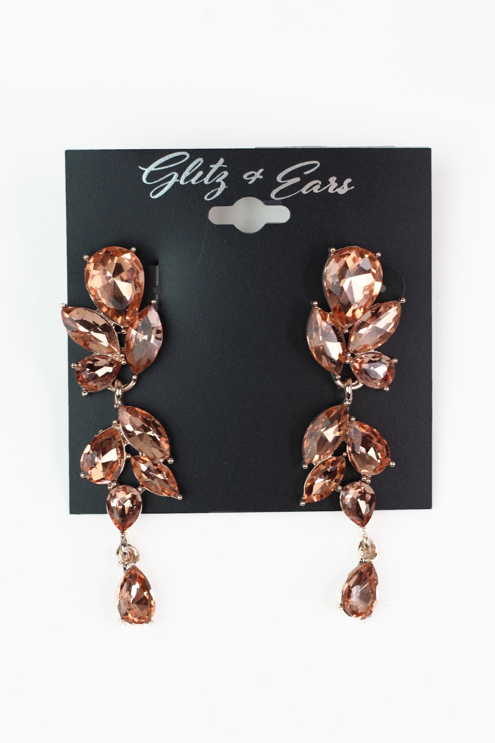 Teardrops & Marquis 3 Part Dangling Earrings
