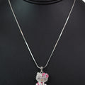 Rhinestone Hello Kitty w/ Gift Box Necklace