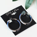 Medium Fade Rhinestone Hoops