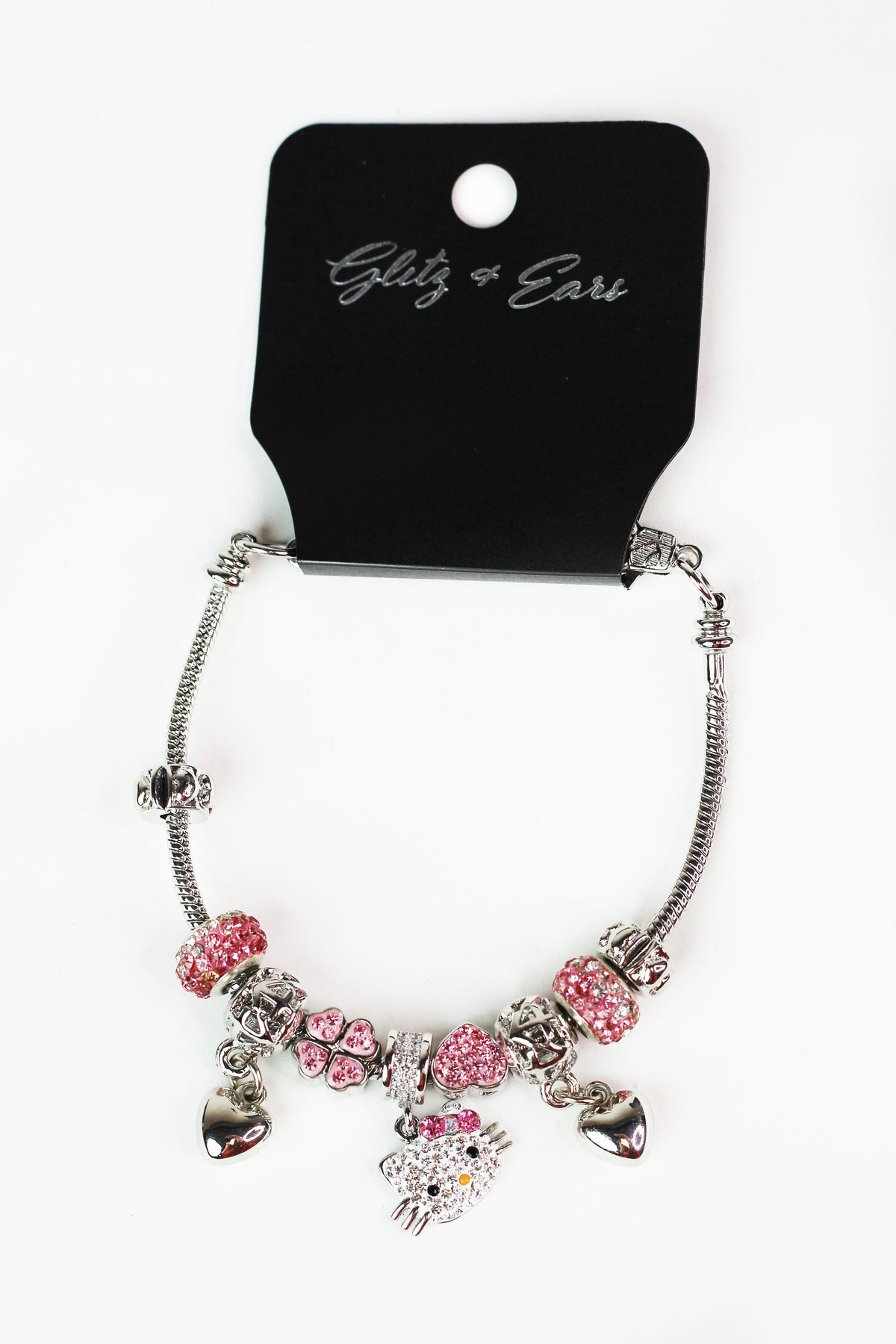 Rhinestone Hello Kitty Charm Bracelet