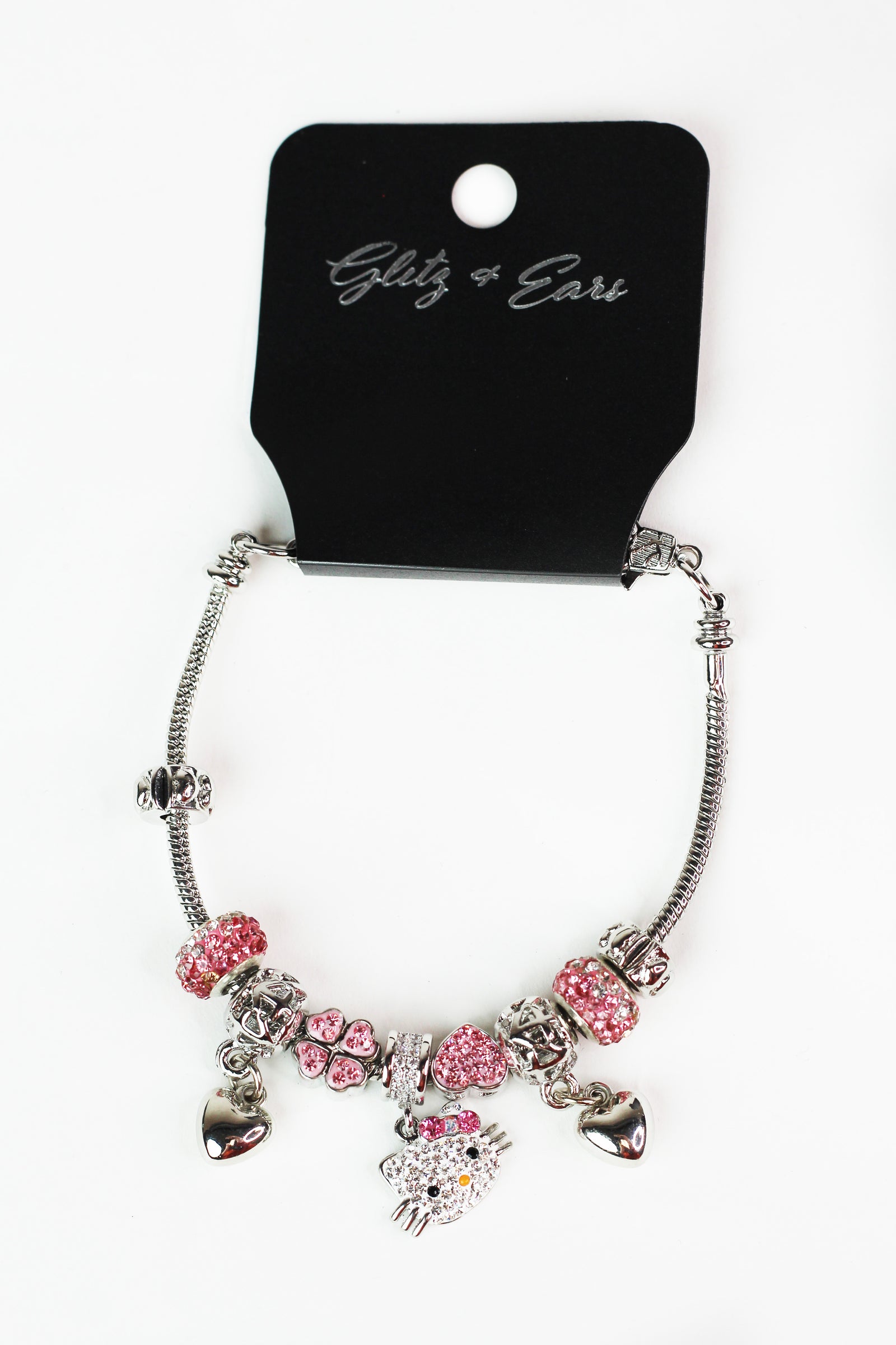 Rhinestone Hello Kitty Charm Bracelet