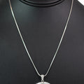 Rhinestone Open Evil Eye Necklace