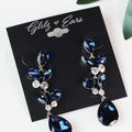 Almond Teardrop & Two Stone Stagger Teardrop Earring