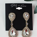 Two Row Trim & Two Teardrop Earring