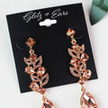 Open Almond, Oval & Teardrop Dangle Long Earring